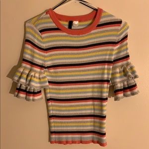 Striped Half sleeve Knit shirt